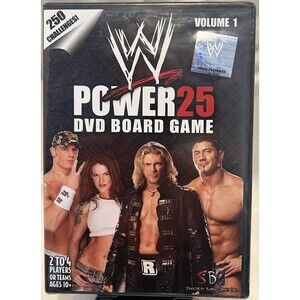 Power 25 Vol. 1 [DVD Board Game, 895193201132] WWE - 250 Challenges * BRAND NEW